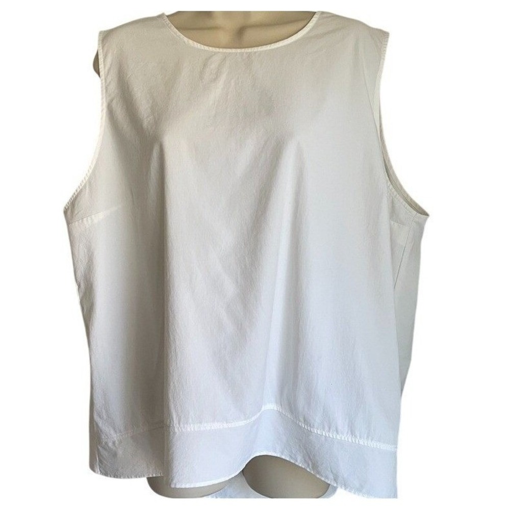 Coolibar White UPF50+ Tank Topโ XXL Swing Sleeveless Lightweight Coastal